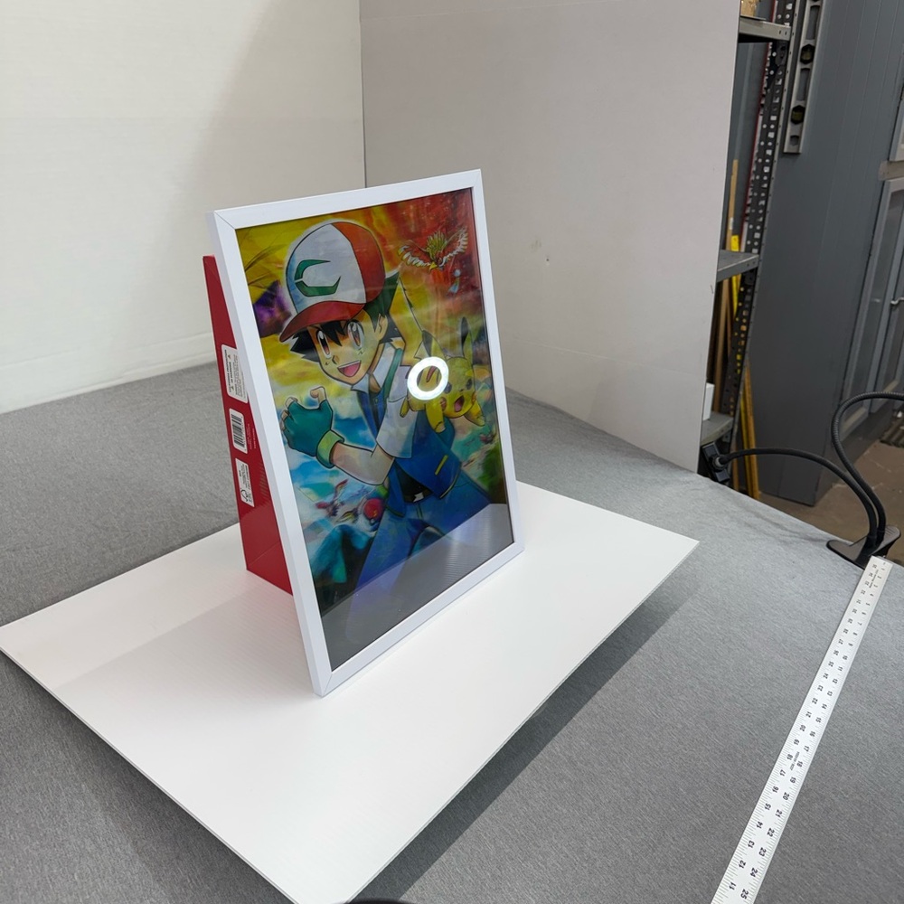 Framed Pokémon Ash Ketchum Art Leticular 3D Print